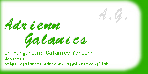 adrienn galanics business card